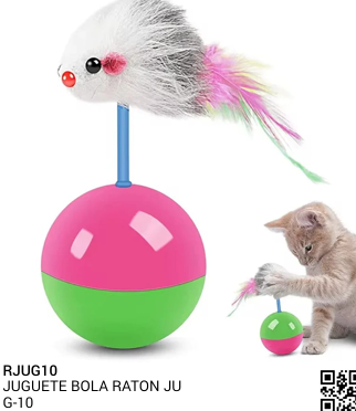 JUGUETE BOLA RATON REF JUG -10 PETS BROTHERS