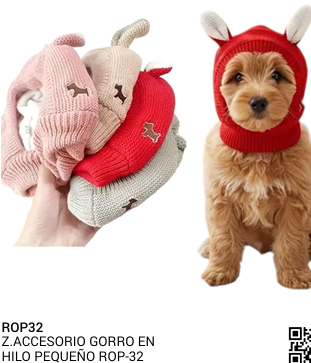 ACCESORIO GORRO EN HILO PEQUEÑO REF ROP-32