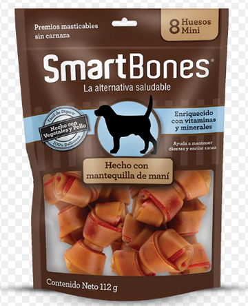 SMARTBONES MANTEQUILLA DE MANI 8 UND 112 G