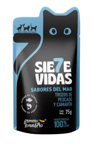 7 VIDAS TROZOS SABORES DEL MAR 75G REF 152540
