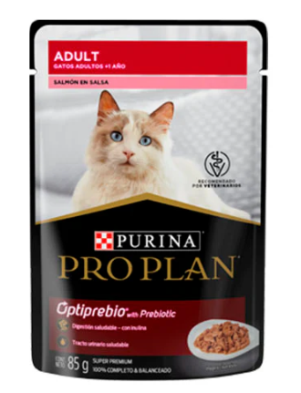 PRO PLAN WET CAT ADULT-SALMON 85G OPTIPREBIO