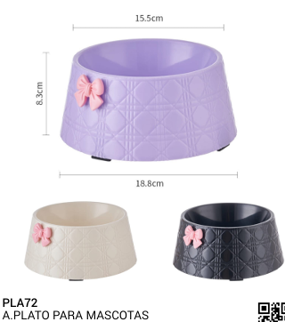COMEDERO PLATO PARA MASCOTAS REF PLA-72
