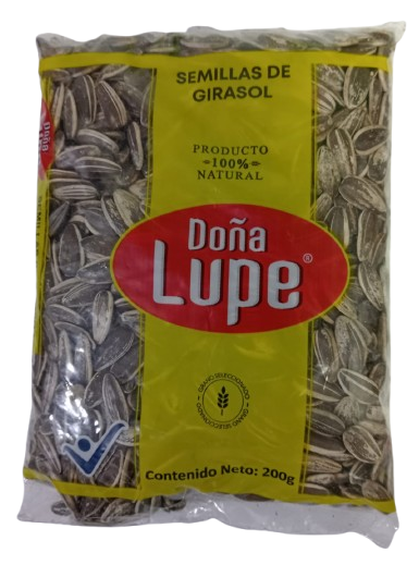 SEMILLAS DE GIRASOL DOÑA LUPE 200 G PAC25 X UND