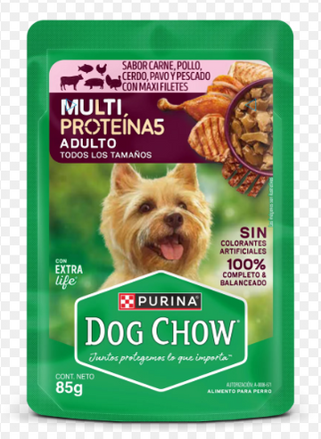 DOG CHOW MULTIPROTEINA5 85 G CAR-POL-CER-PAV-PES