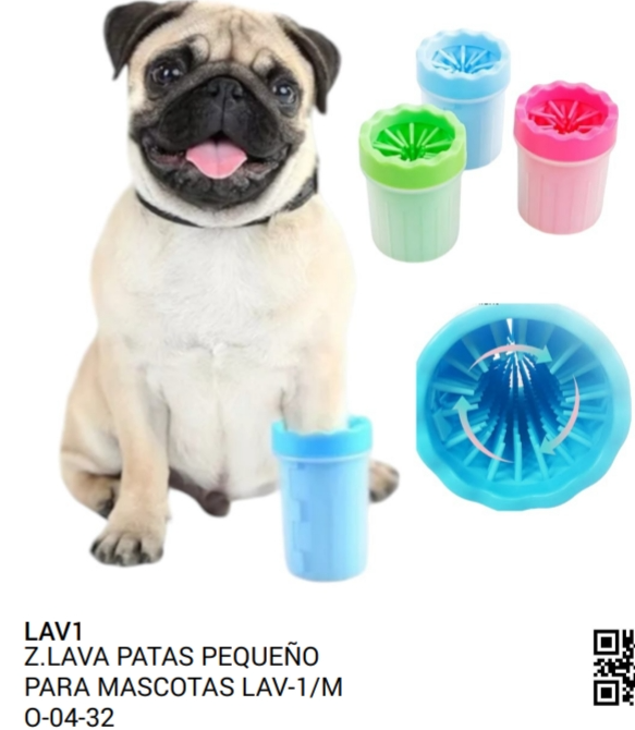 LAVA PATAS PEQUEÑO PARA MASCOTAS LAV-1/MO-04-32