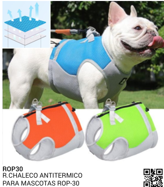CHALECO ANTITERMICO PARA MASCOTAS REF ROP-30