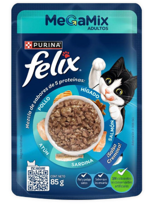 FELIX POUCH CON 5 PROTEINAS 85G