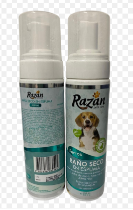 RAZAN BAÑO SECO EN ESPUMA PERROS 200 ML REF 8305