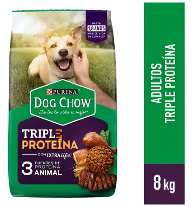 DOG CHOW TRIPLE PROTEC ADUL 8 KG REF 0206