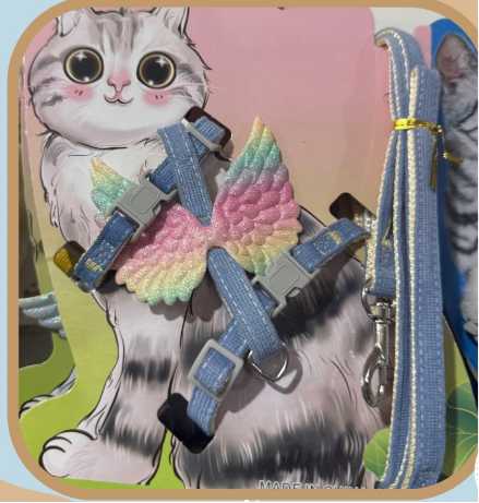 PECHERA ALAS ARCOIRIS GATO (REF201)